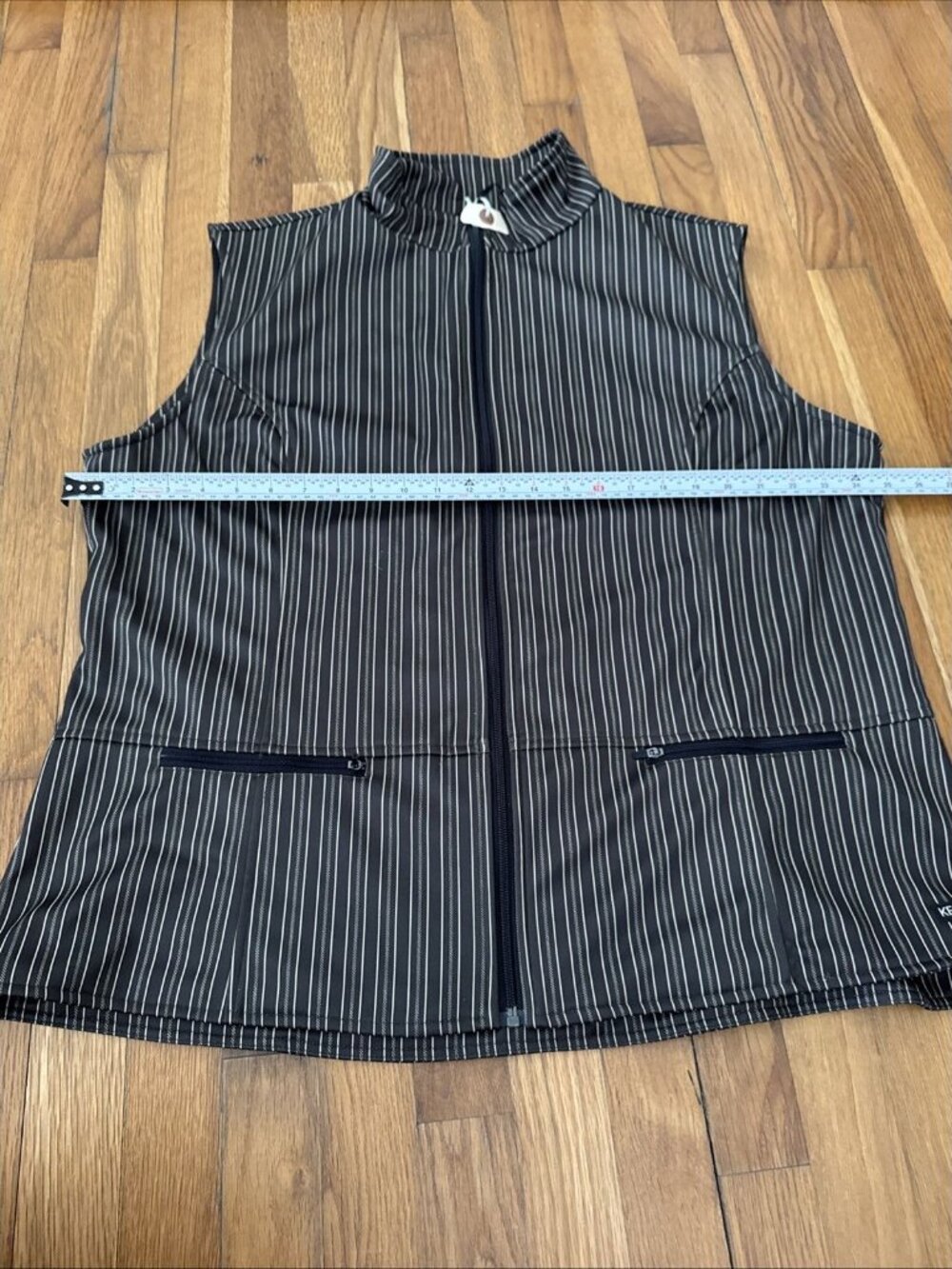 Kerrits EQ Equestrian Wear Striped Softshell Riding Vest Size 2X - Picture 7 of 11